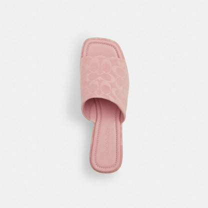 Phoebe Platform Sandal In Signature Denim