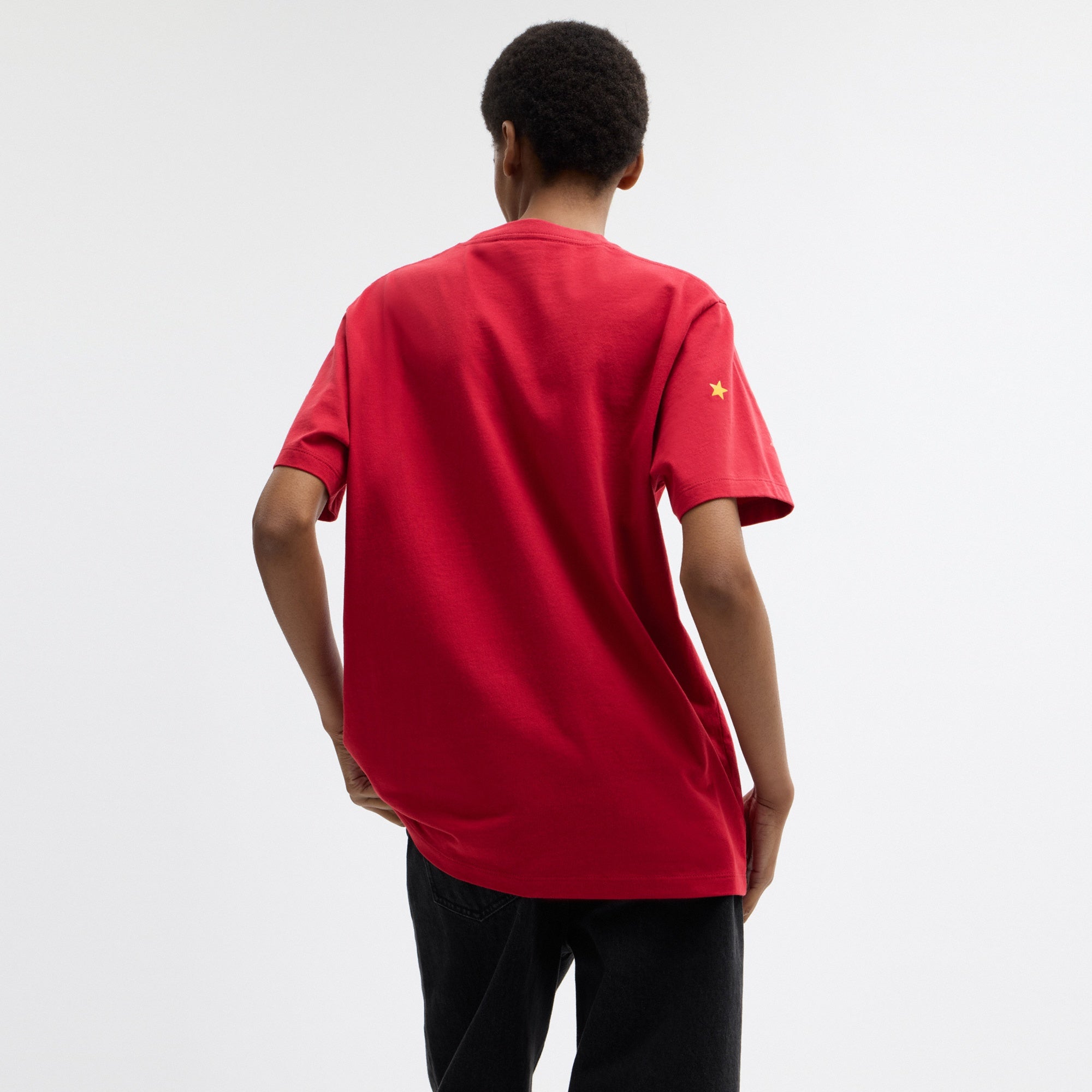Horse And Carriage Sticker T-Shirt In Organic Cotton