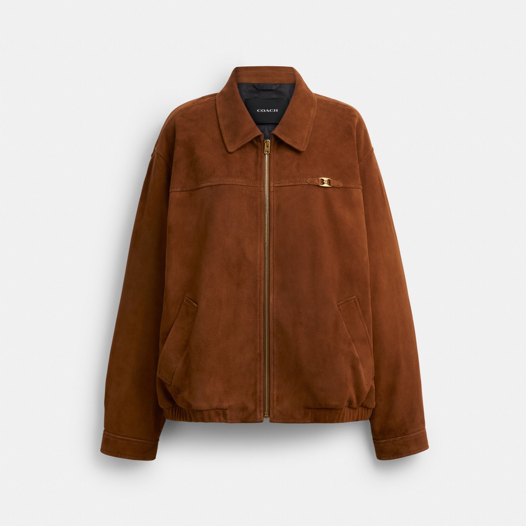 Heritage C Oversized Suede Bomber