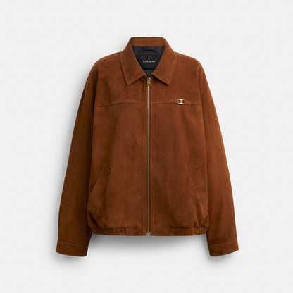 Heritage C Oversized Suede Bomber