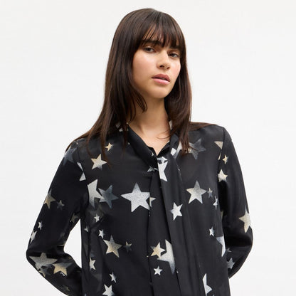 Tie Neck Star Dress