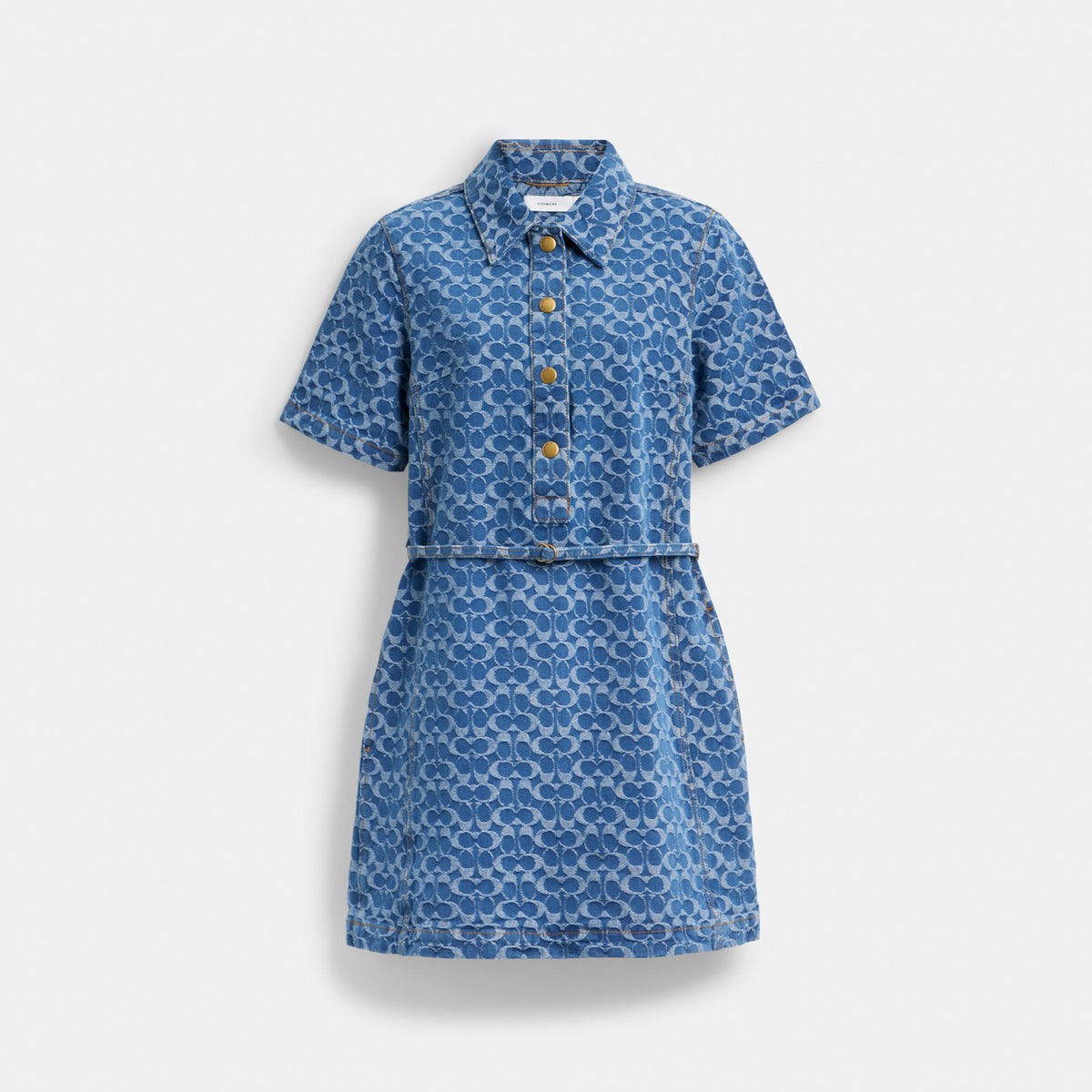 Signature Denim Dress In Organic Cotton