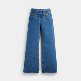Sculpted C Denim Pants In Organic Cotton