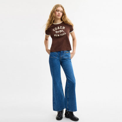 Sculpted C Denim Pants In Organic Cotton