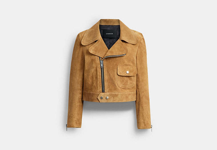 Asymmetric Suede Jacket
