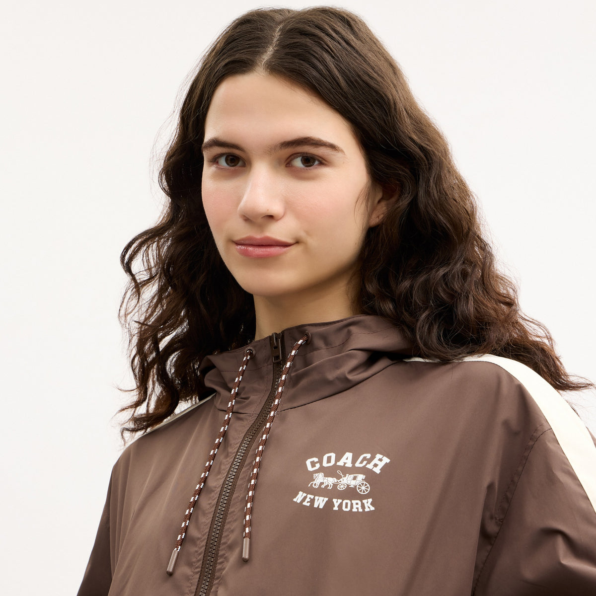 Colorblock Windbreaker In Recycled Polyester