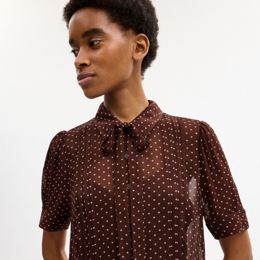 Printed Shirt Dress