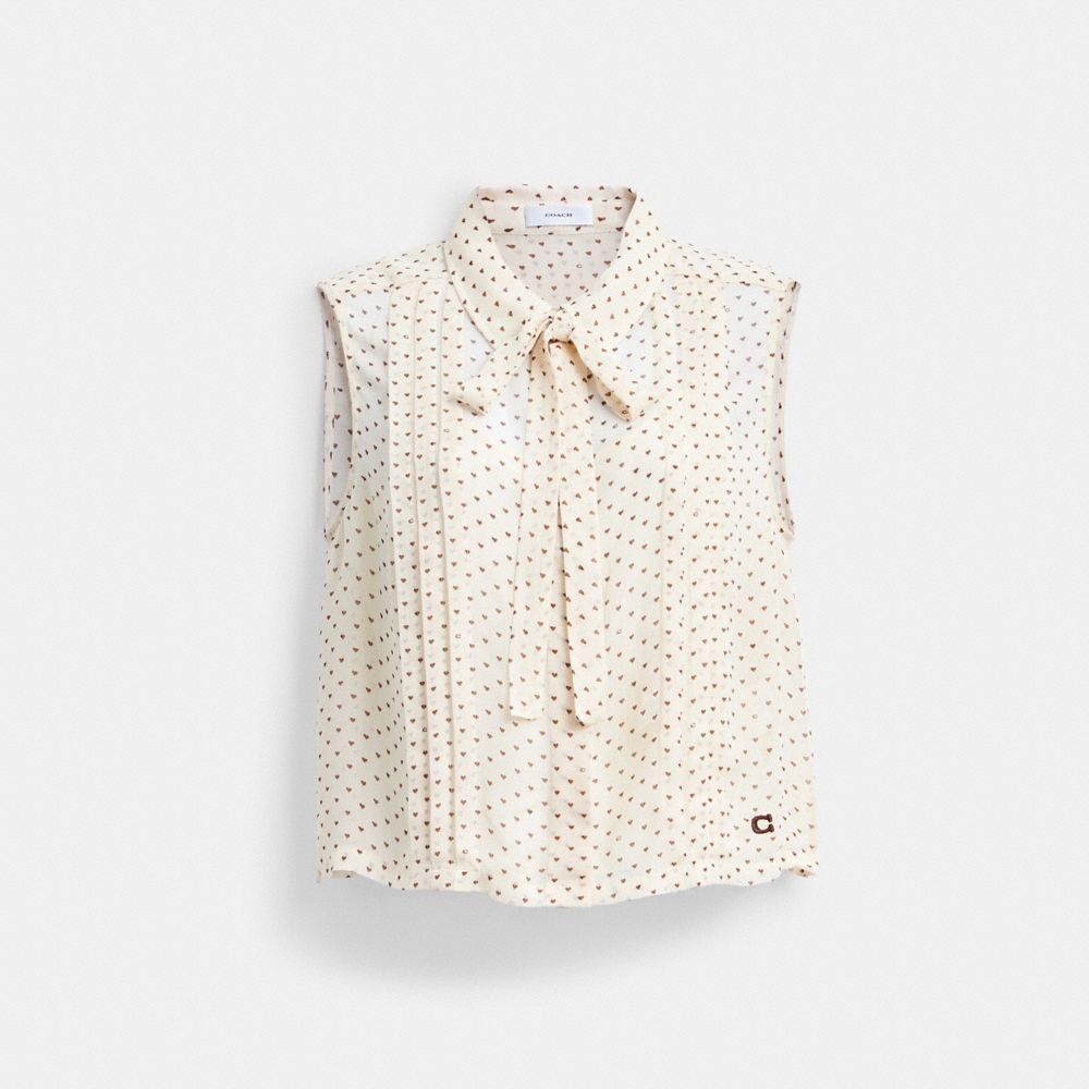Cropped Sleeveless Blouse