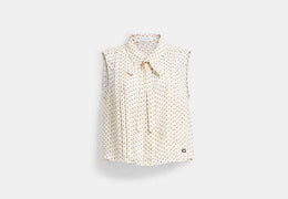 Cropped Sleeveless Blouse