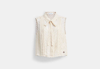 Cropped Sleeveless Blouse