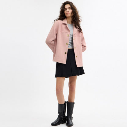 Suede Turnlock Jacket