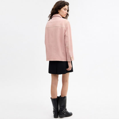 Suede Turnlock Jacket