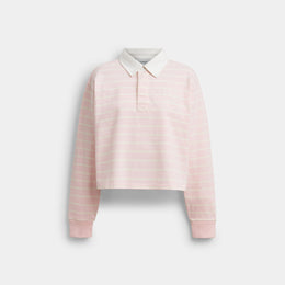 Horse And Carriage Striped Rugby Polo In Organic Cotton