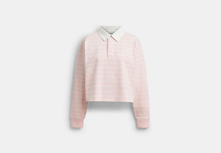 Horse And Carriage Striped Rugby Polo In Organic Cotton