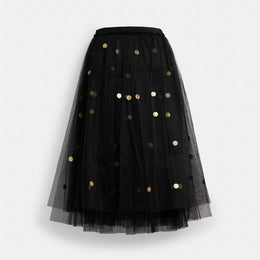 Sequin Paillette Tulle Skirt In Recycled Polyester