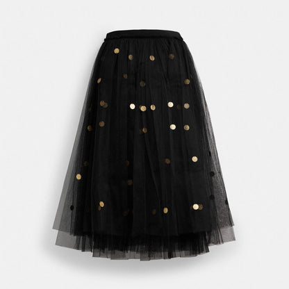 Sequin Paillette Tulle Skirt In Recycled Polyester