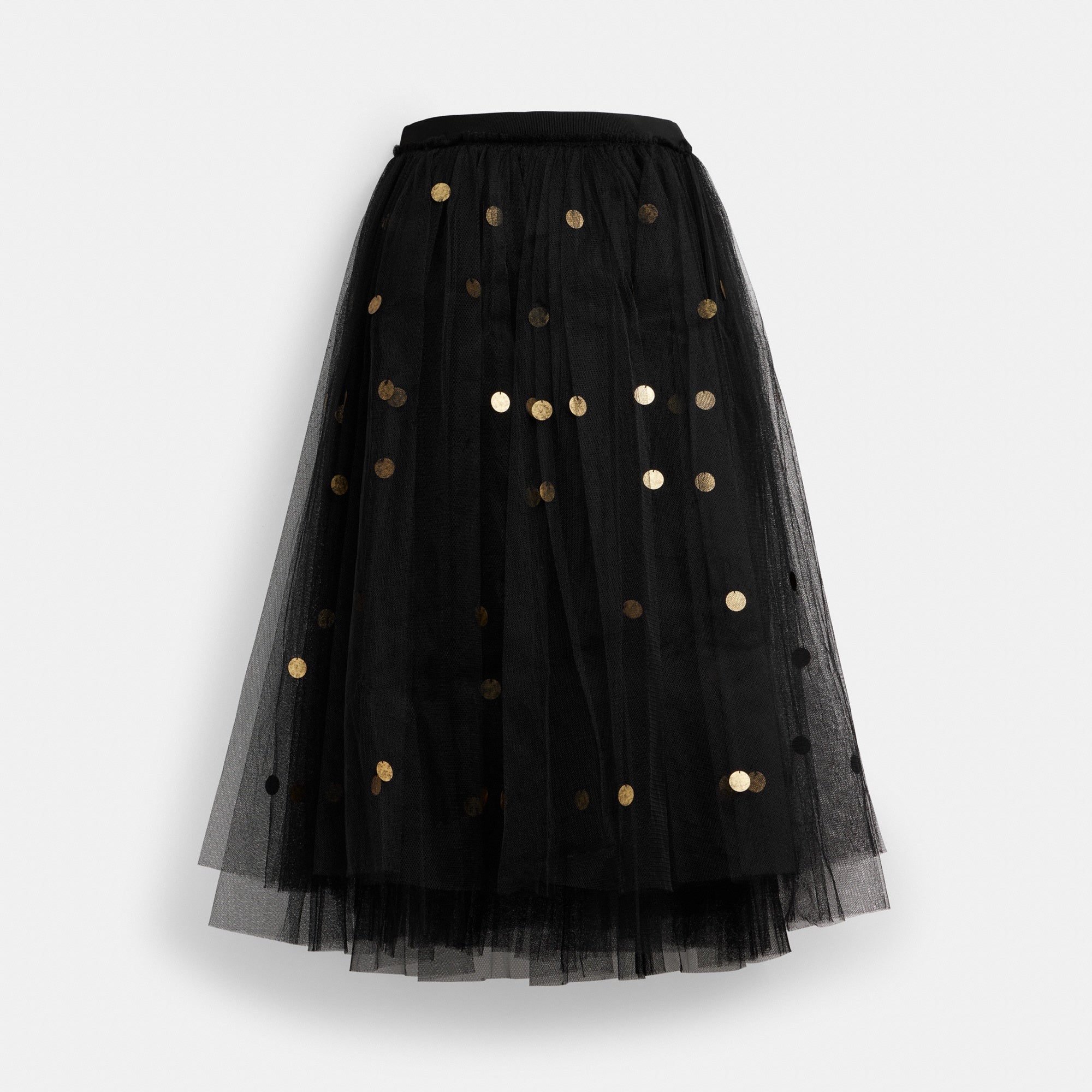 Sequin Paillette Tulle Skirt In Recycled Polyester