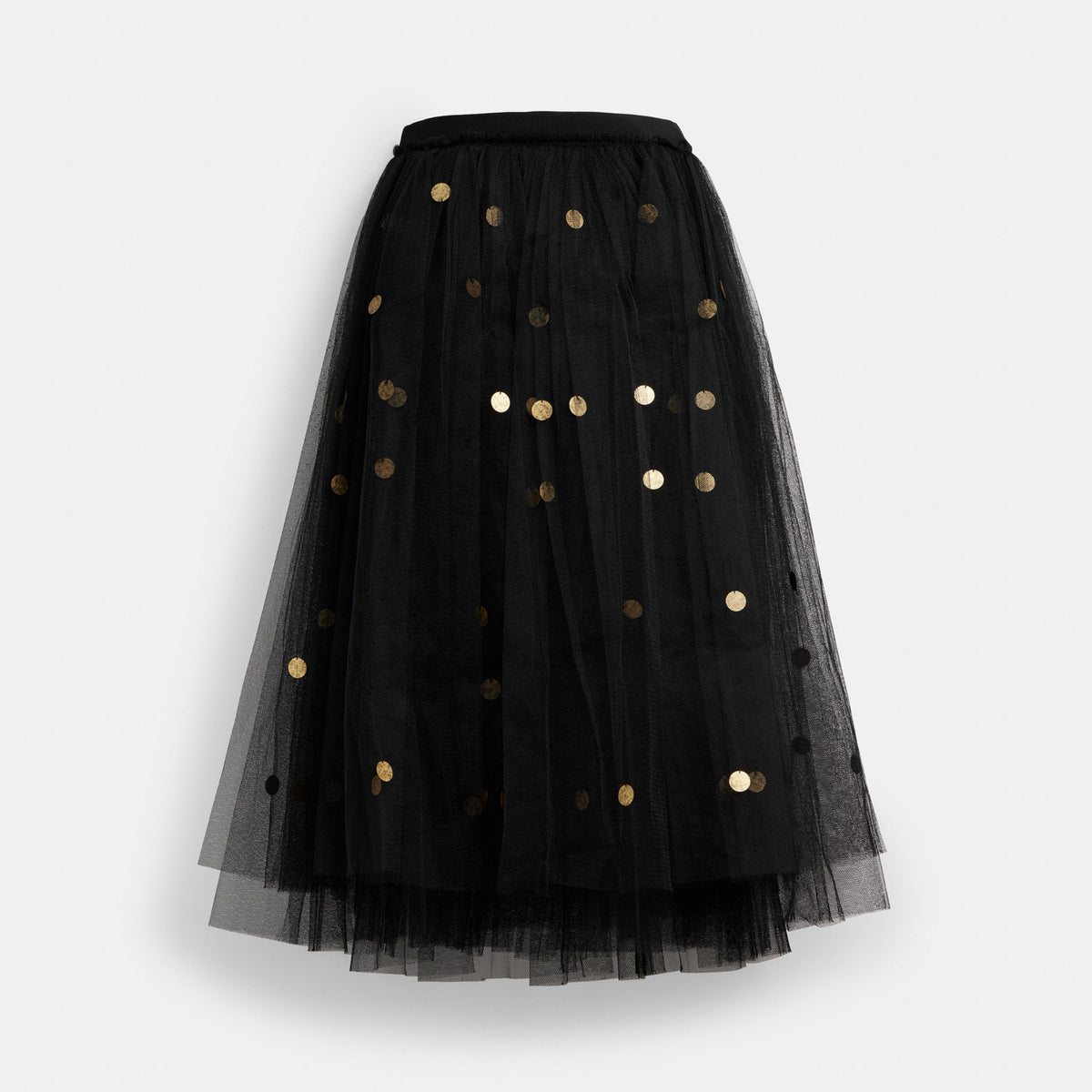 Sequin Paillette Tulle Skirt In Recycled Polyester