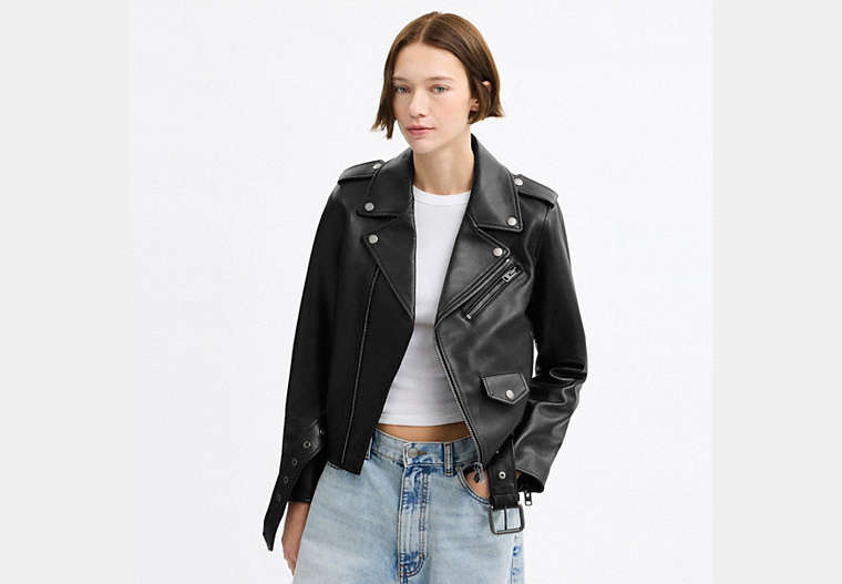 Belted Moto Jacket