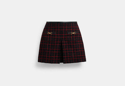 Sculpted C Tweed Skirt