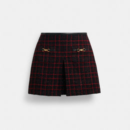 Sculpted C Tweed Skirt