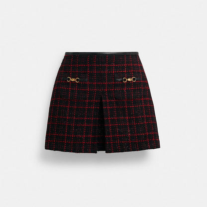 Sculpted C Tweed Skirt