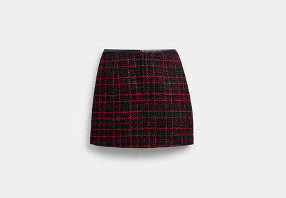 Sculpted C Tweed Skirt