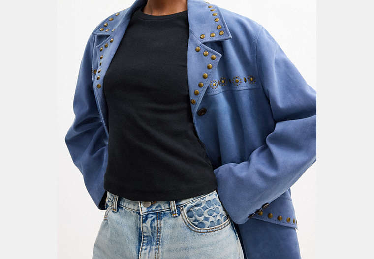 Studded Suede Jacket