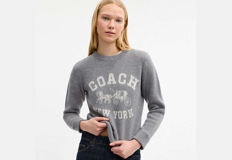 Horse And Carriage Crewneck Sweater