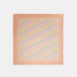 Signature Rainbow Print Silk Square Scarf