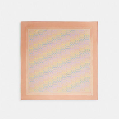 Signature Rainbow Print Silk Square Scarf