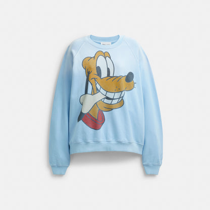 Disney X Coach Pluto Crewneck Sweatshirt