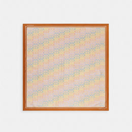 Signature Rainbow Print Silk Square Scarf