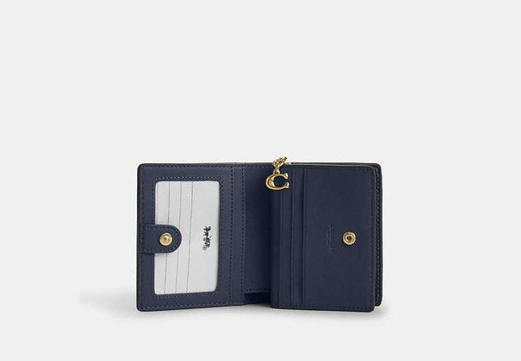 Snap Wallet In Signature Denim