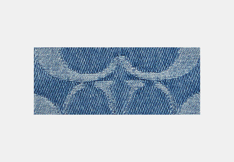 Snap Wallet In Signature Denim