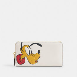 Disney X Coach Essential Accordion Zip Wallet With Pluto