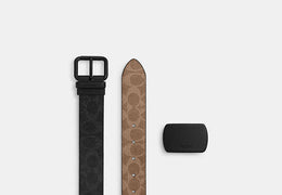 Boxed Roller Buckle Cut-To-Size Reversible Belt, 38 Mm