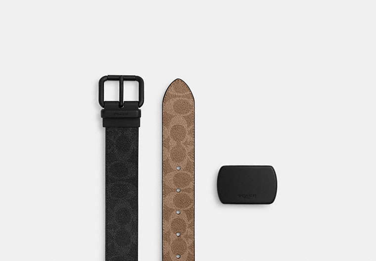Boxed Roller Buckle Cut-To-Size Reversible Belt, 38 Mm