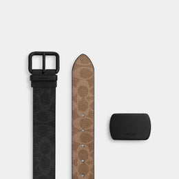 Boxed Roller Buckle Cut-To-Size Reversible Belt, 38 Mm