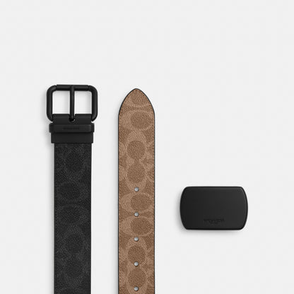 Boxed Roller Buckle Cut-To-Size Reversible Belt, 38 Mm