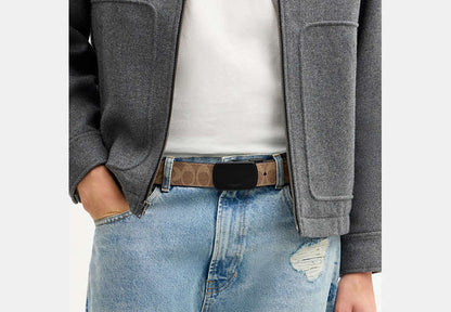 Boxed Roller Buckle Cut-To-Size Reversible Belt, 38 Mm
