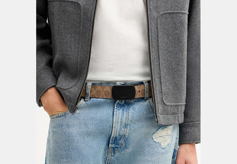 Boxed Roller Buckle Cut-To-Size Reversible Belt, 38 Mm