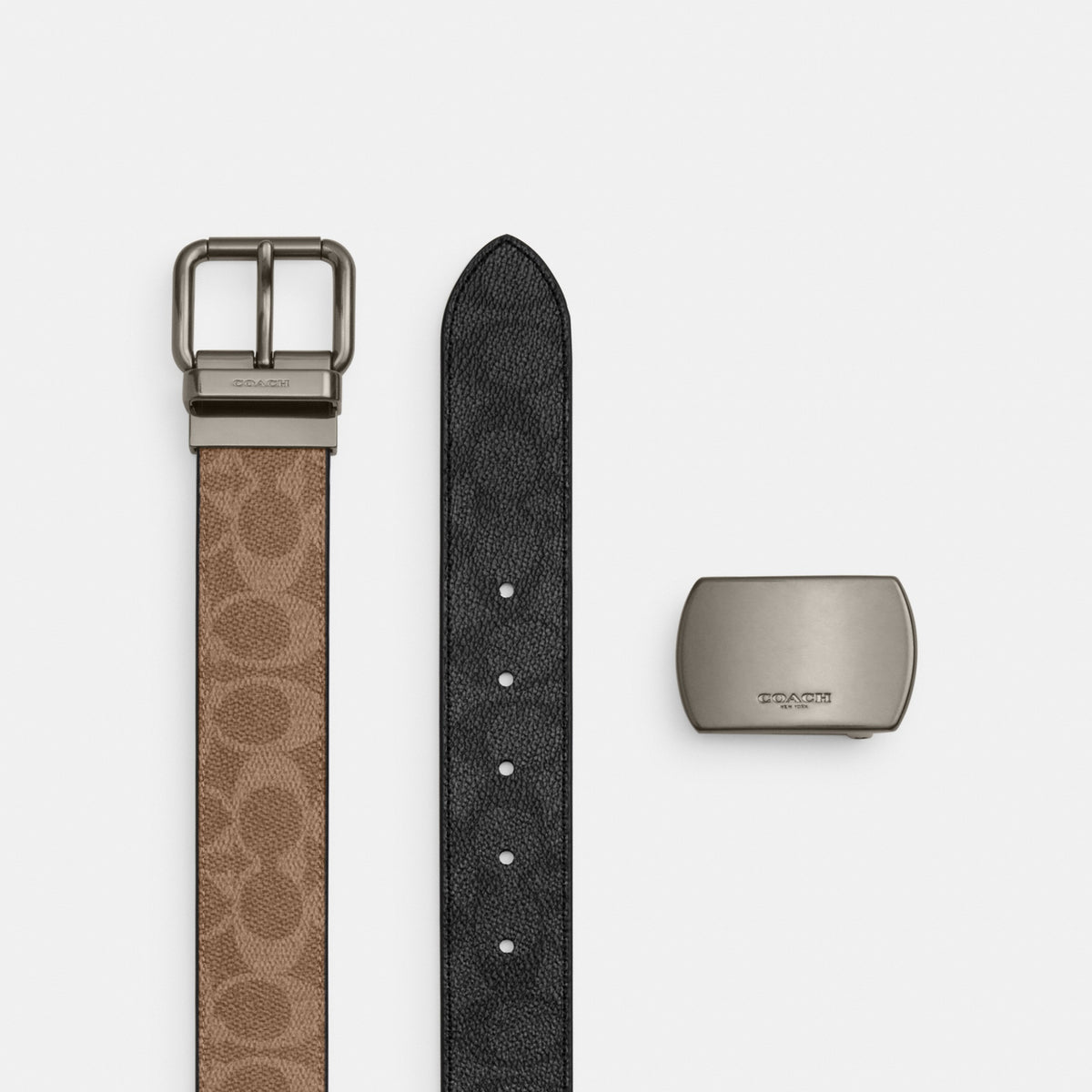 Boxed Roller Buckle Cut-To-Size Reversible Belt, 38 Mm