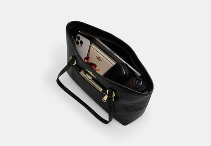 Station Tote Bag In Signature Leather