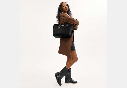 Station Tote Bag In Signature Leather