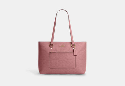 Station Tote Bag In Signature Leather
