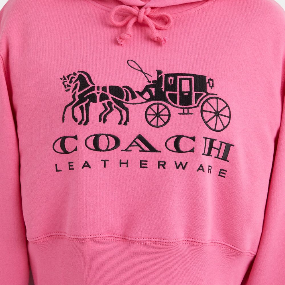 Restored Horse And Carriage Cropped Hoodie