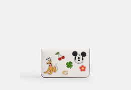 Disney X Coach Essential Slim Card Case With Sticker Print