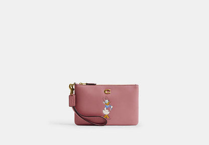 Disney X Coach Essential Small Wristlet With Daisy Duck