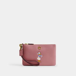 Disney X Coach Essential Small Wristlet With Daisy Duck